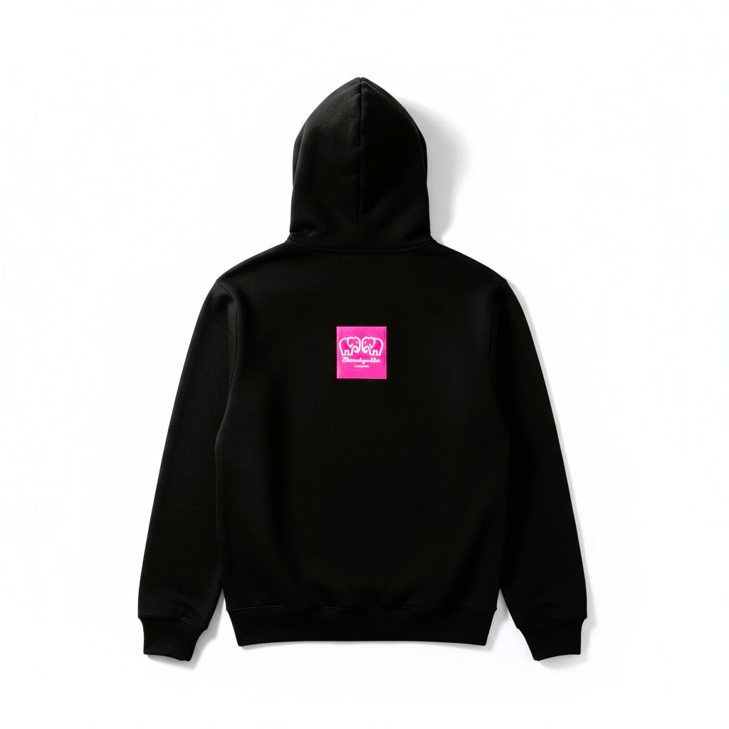 Limited Edition Double Zip Black  Bloodyelle Hoodie