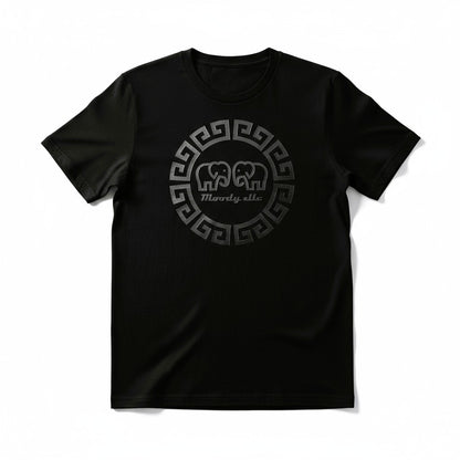 Greek Legends 2 Black T-Shirt Raised Black Logo