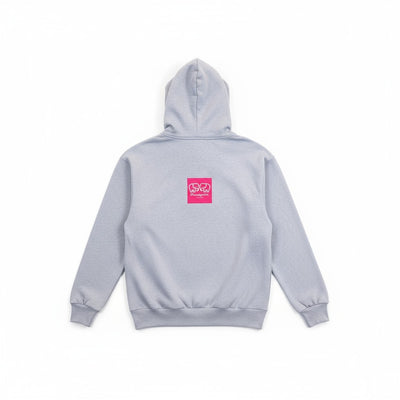 Premium Heavyweight Double Zip Grey Hoodie