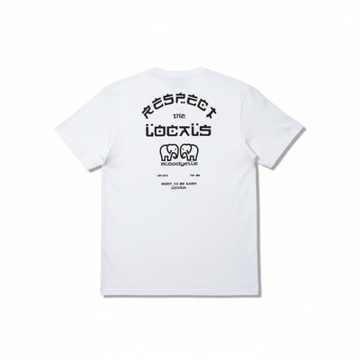 White Respect the Locals T-Shirt