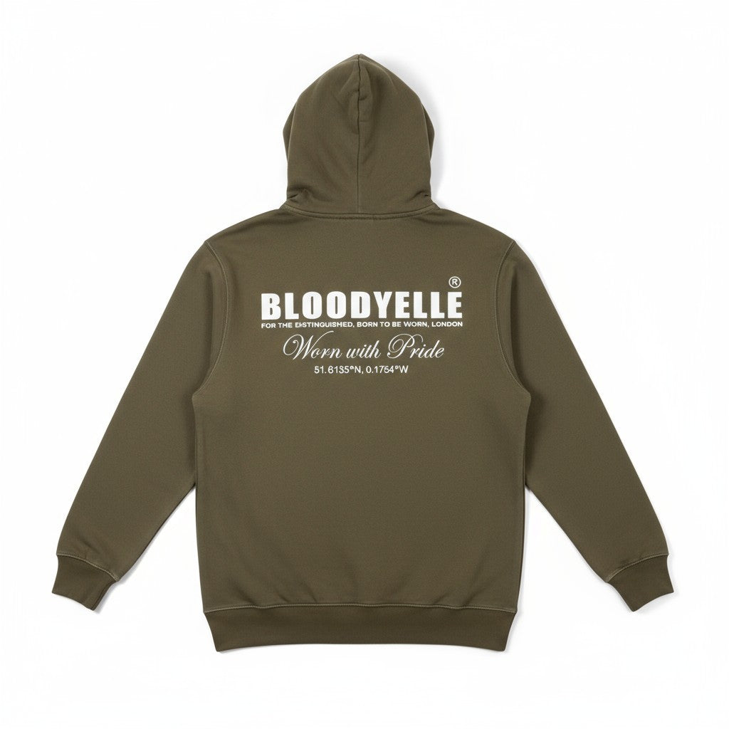 Hoodie Mocha w/ White Logo