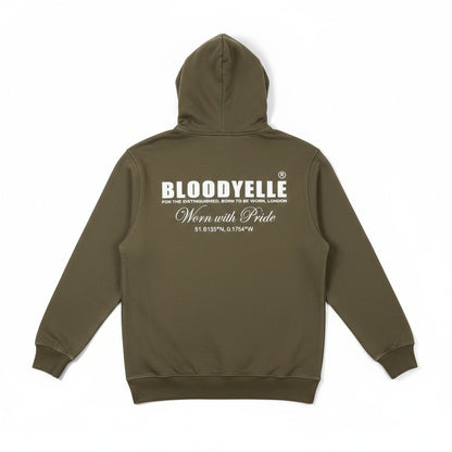 Hoodie Mocha w/ White Logo