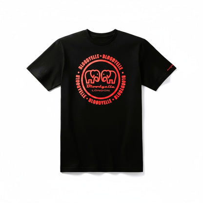 Large Logo Infinity Black with Metallic Red T-Shirt