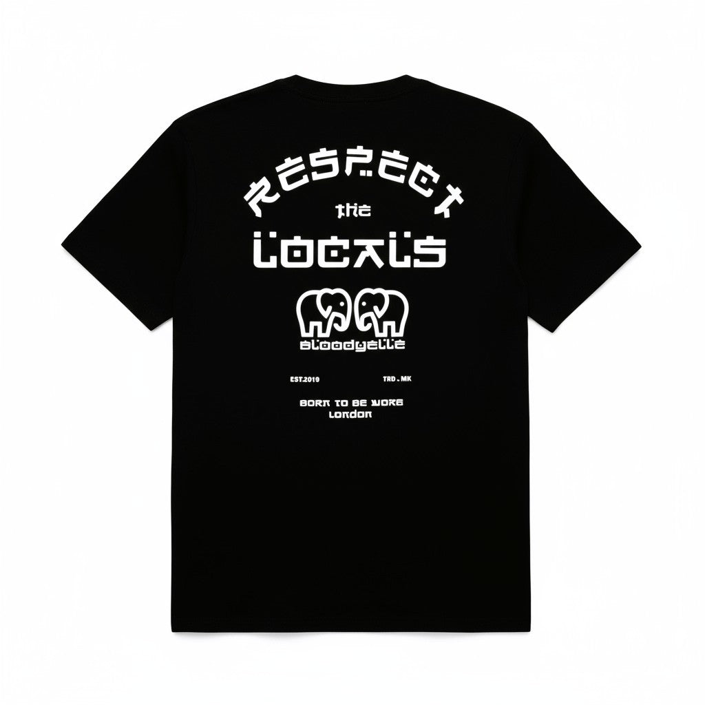 Black Respect The Locals T-Shirt