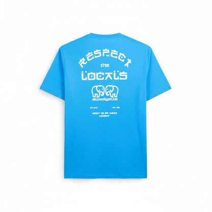 Blue Respect The Locals T-Shirt
