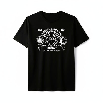 Limited Edition Black and White Glow in the Dark Ouija T-shirt