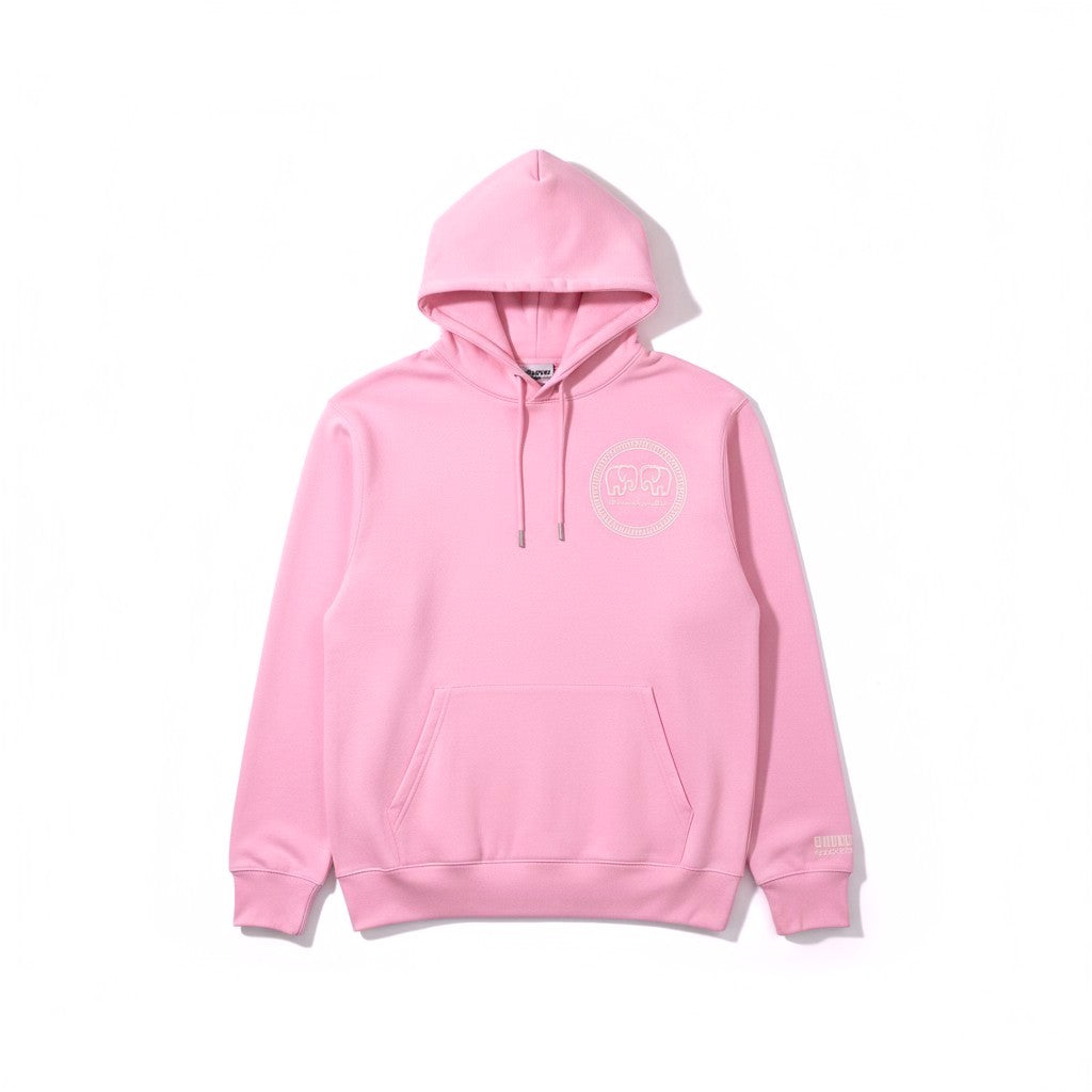 Hoodie Cotton Pink with Glow in the dark Greek Legendary logo