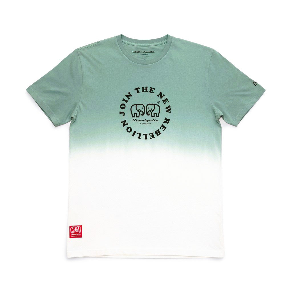 Medium Logo Green and Green Flock T-Shirt