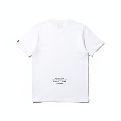 Rebellion White and Silver Puff  T-Shirt