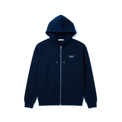 Hoodie Navy Blue w/ White Logo