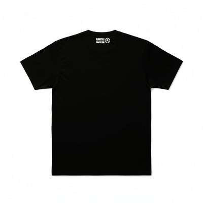 Elephant Logo Black & White Flock T-Shirt