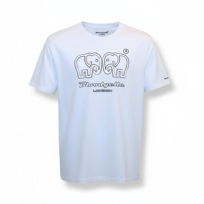 Bloodyelle White Elephant Outline T-Shirt