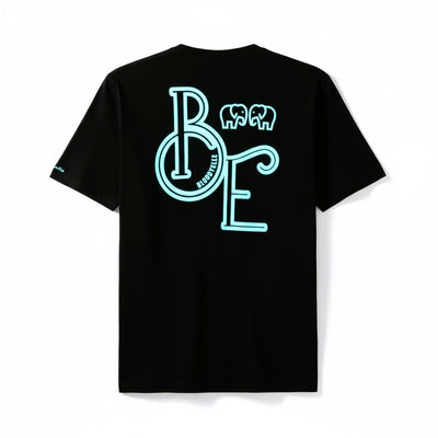Bloodyelle BE Black with Tiffany Blue Logo T-Shirt