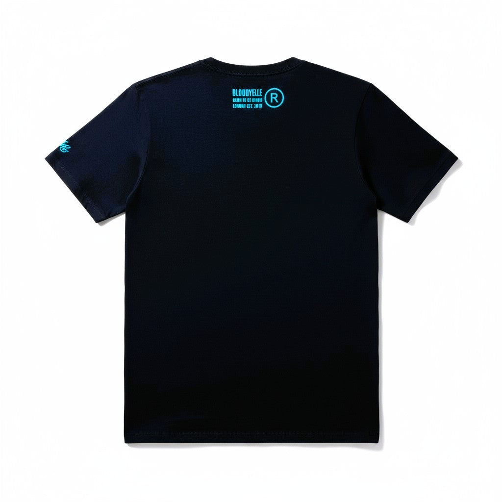 T-Shirt OUIJA Navy Blue w/ Light Blue Design