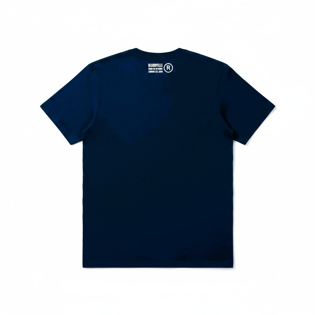 Mini Infinity Logo Navy with Silver T-Shirt