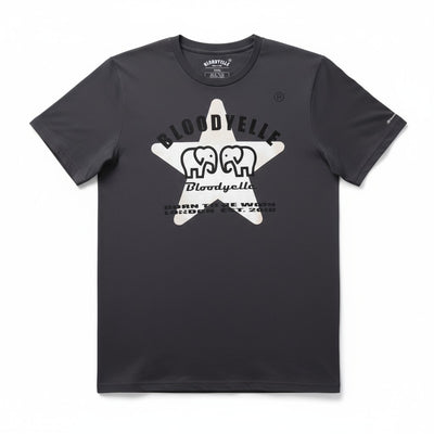 Starbright Grey Black and Pale Gold Metallic T-Shirt