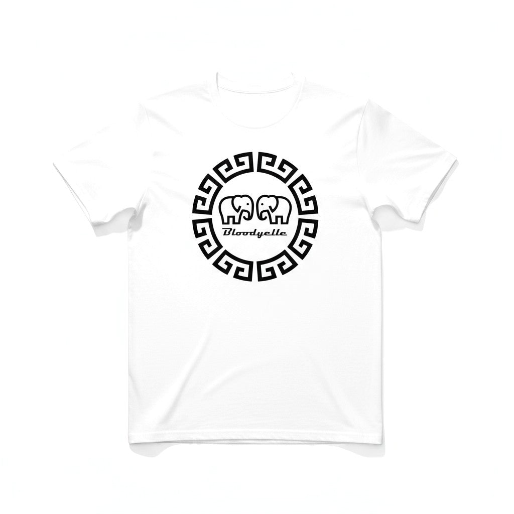 Greek Legends 2 White with Black Raised Logo T-Shirt