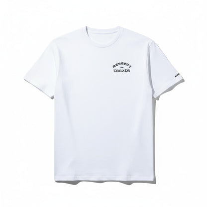 White Respect the Locals T-Shirt