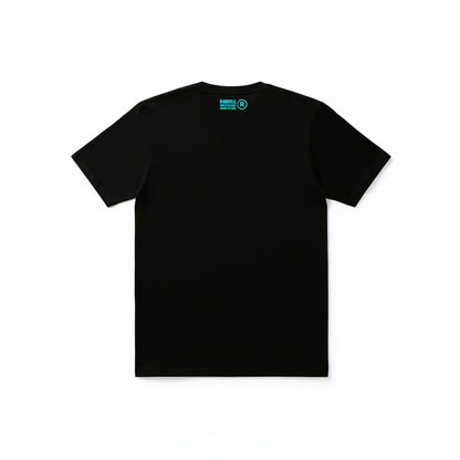 Greek Legends 2 Black with Neon Blue Flock T-Shirt