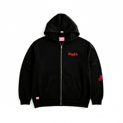 Limited Edition Washes Black and Red Flock Hood