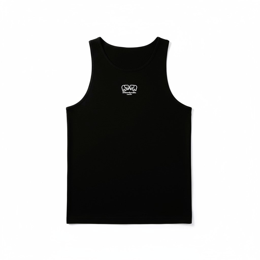Black Cotton Vest