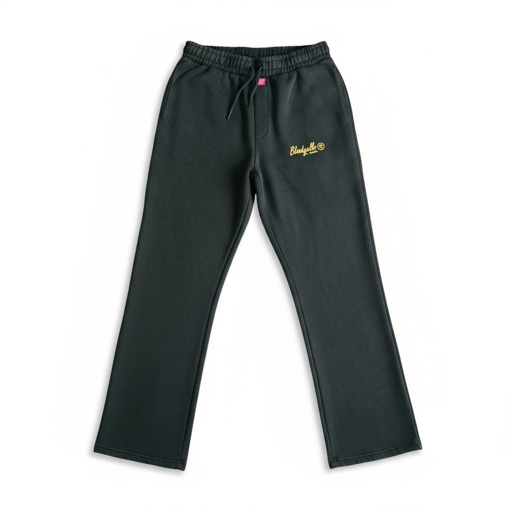 Black and Gold Flock Joggers