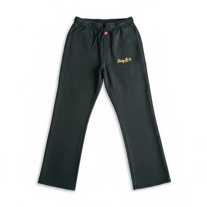 Black and Gold Flock Joggers