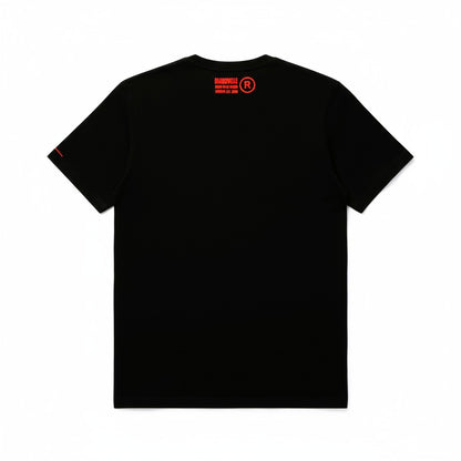 Large Logo Infinity Black with Metallic Red T-Shirt