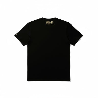 Black with Metallic Gold logo Elephant Dot T-Shirt
