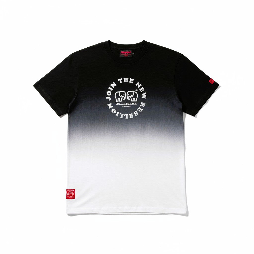 Medium Logo Black and Silver Puff T-Shirt