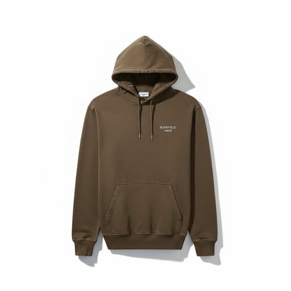 Hoodie Mocha w/ White Logo