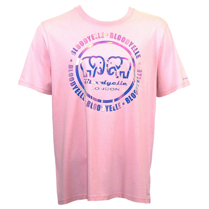 Large Infinity Logo Cotton Pink with Metallic Purple T-Shirt