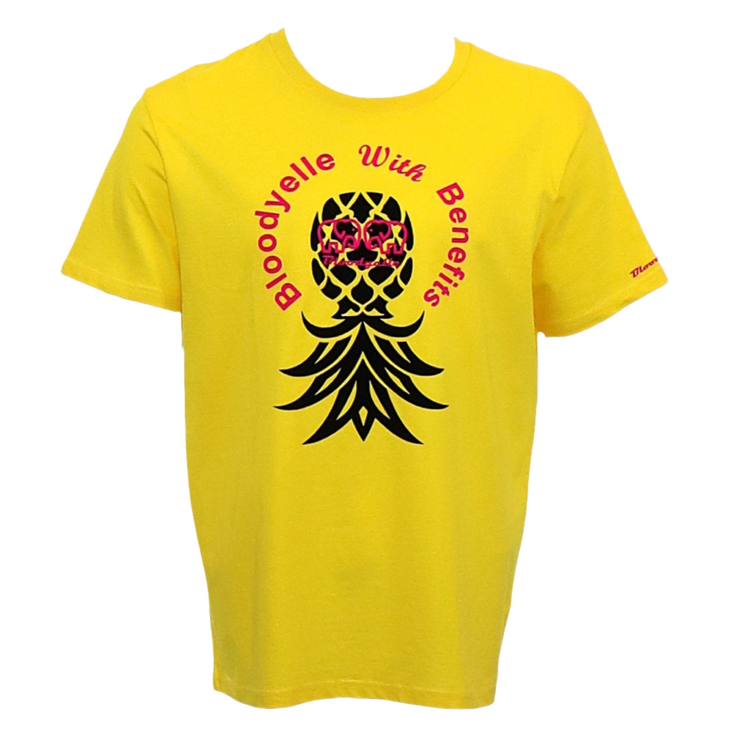 For those who know T-Shirt Yellow Black and Red Flock Pineapple