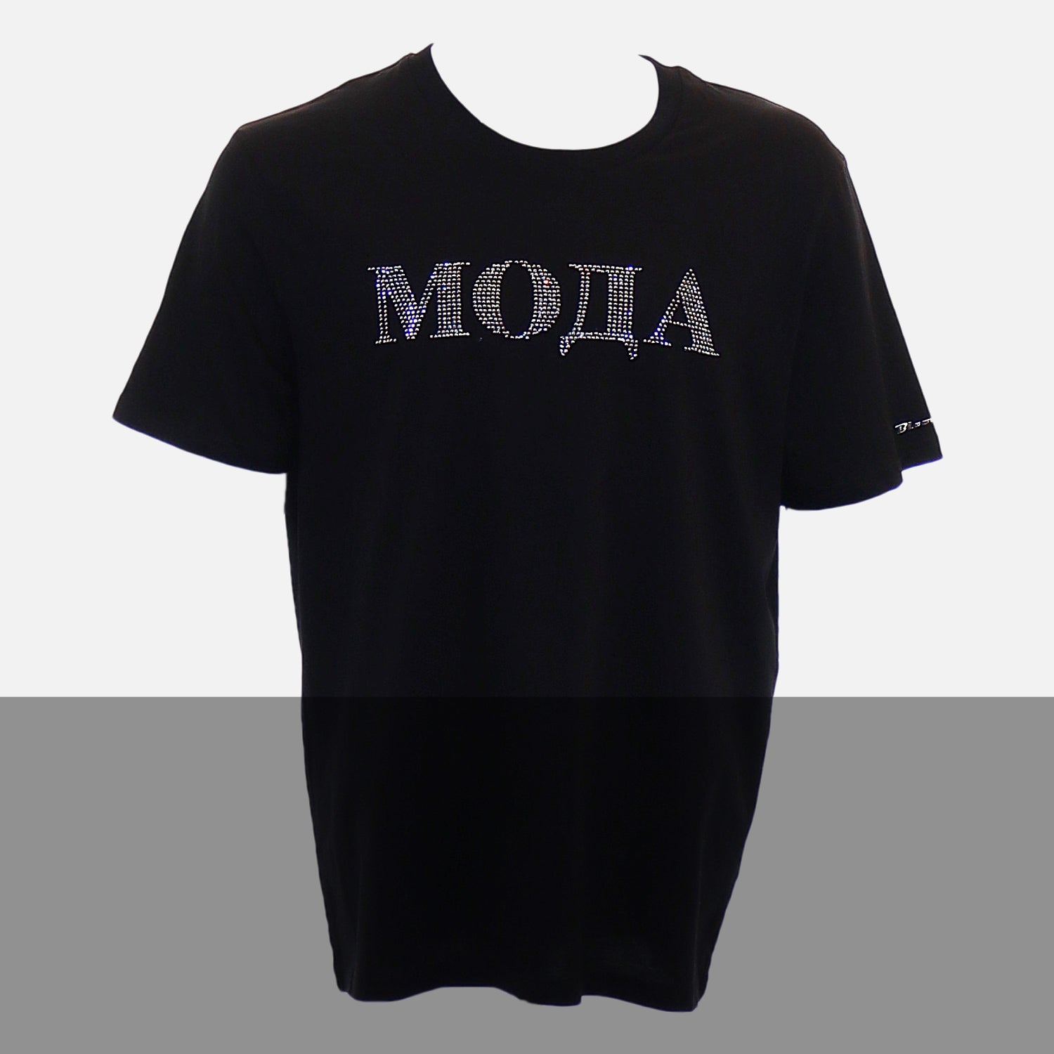 ◆BADBLOOD◆ Oval Logo T-Shirt Black w-tee24-028 BWO Unisex Black t-shirt – Birdgang