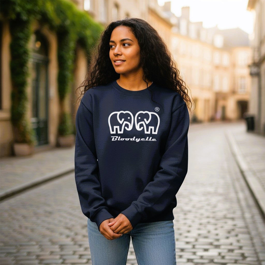 Navy Elephant logo Brand Sweatshirt