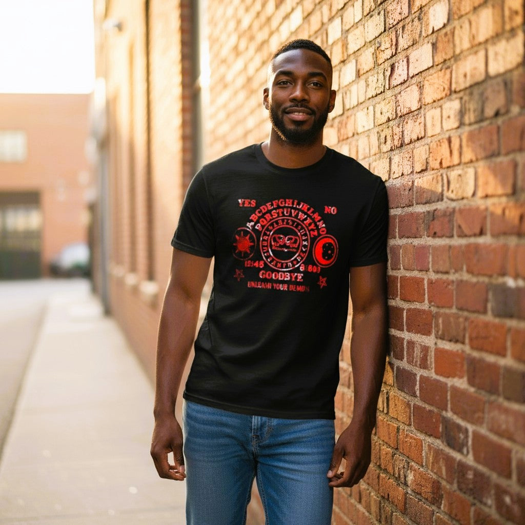 Limited Edition Black and Metallic Red Ouija T-shirt