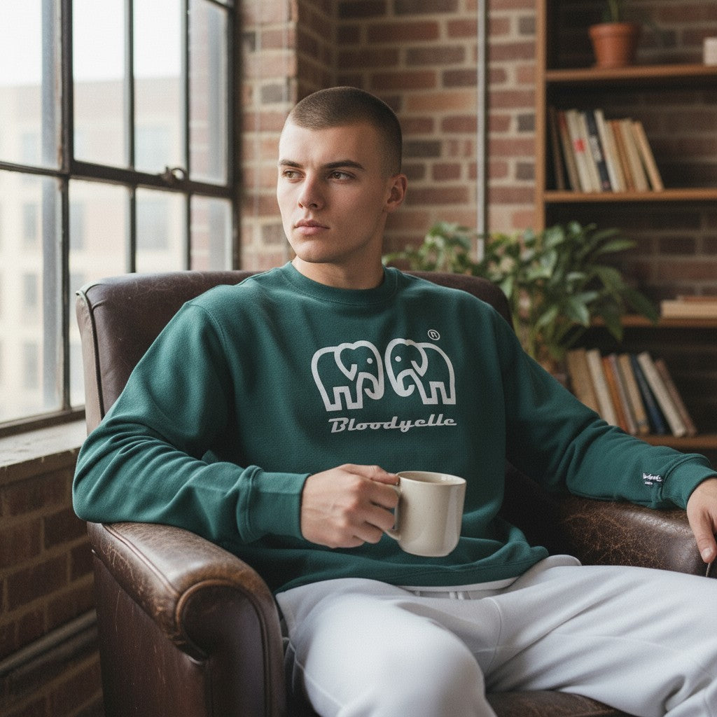 Glazed Green Elephant logo Brand Sweatshirt
