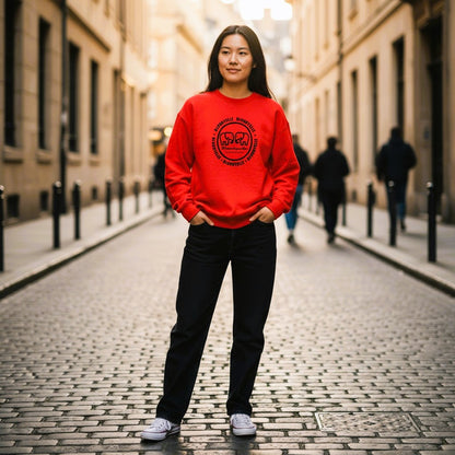 Bloodyelle Red and Black Infinity Logo Sweatshirt