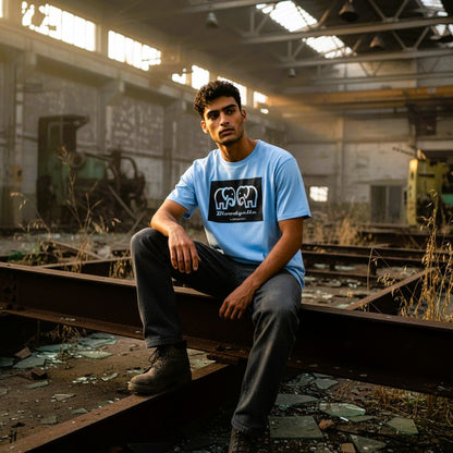 Light Blue Limited Edition Elephant Box T-Shirt