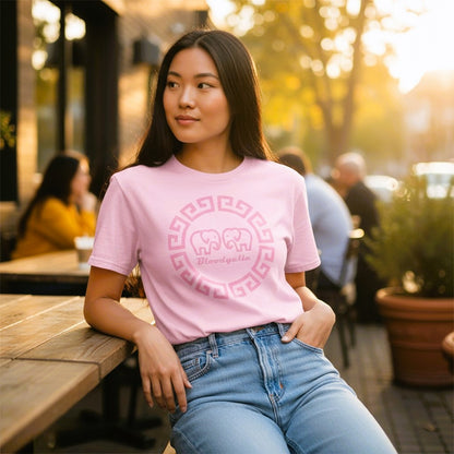 Greek Legends 2 Pink on Pink T-Shirt