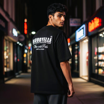 Wear With Pride  Black & Reflective White T-Shirt