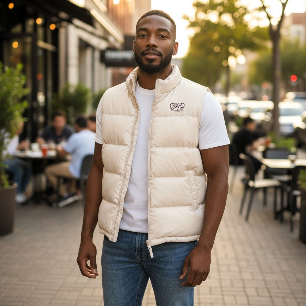 Beige Heavy Padded Body Warmer