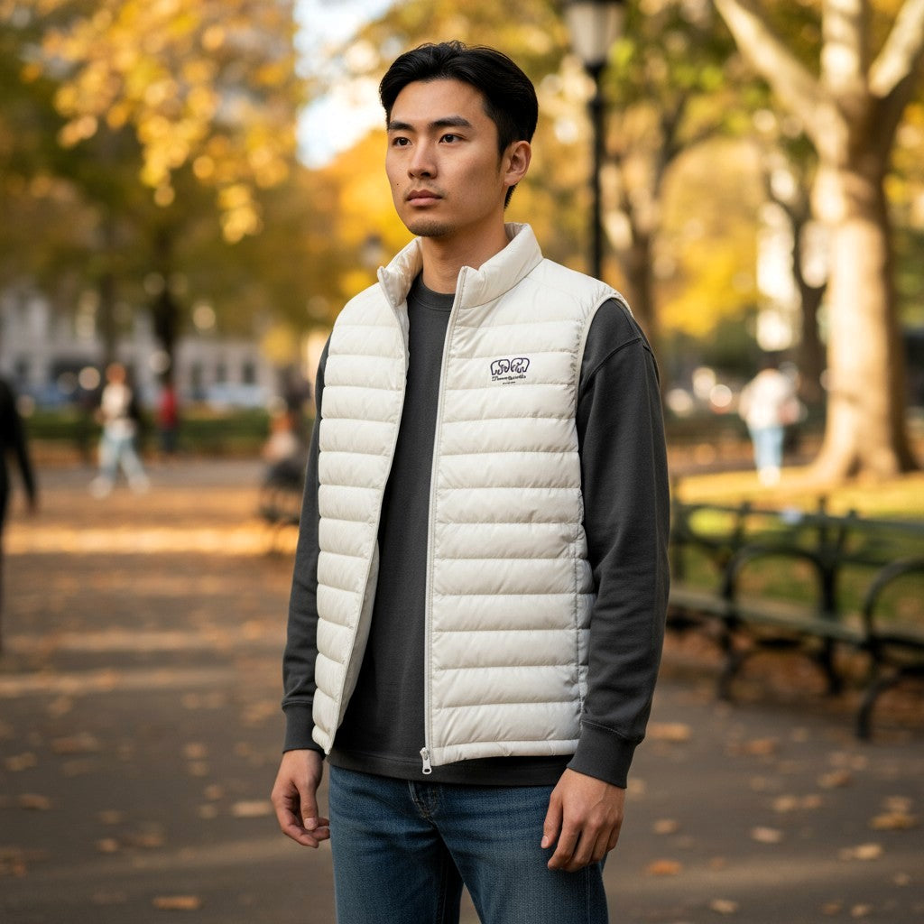 White Lightweight Body Warmer
