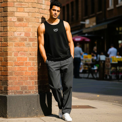 Black Cotton Vest