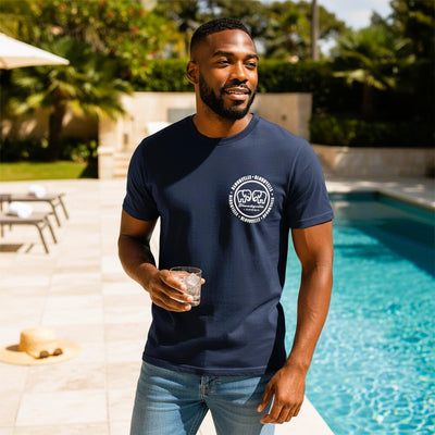 Mini Infinity Logo Navy with Silver T-Shirt