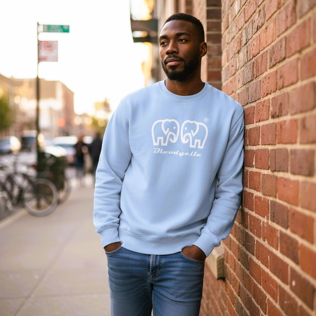 Blue Ice Elephant logo Brand Sweatshirt