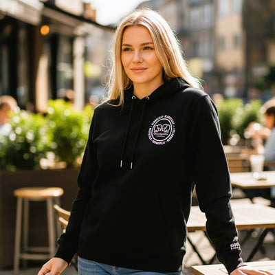 Hoodie Black w/ White Logo