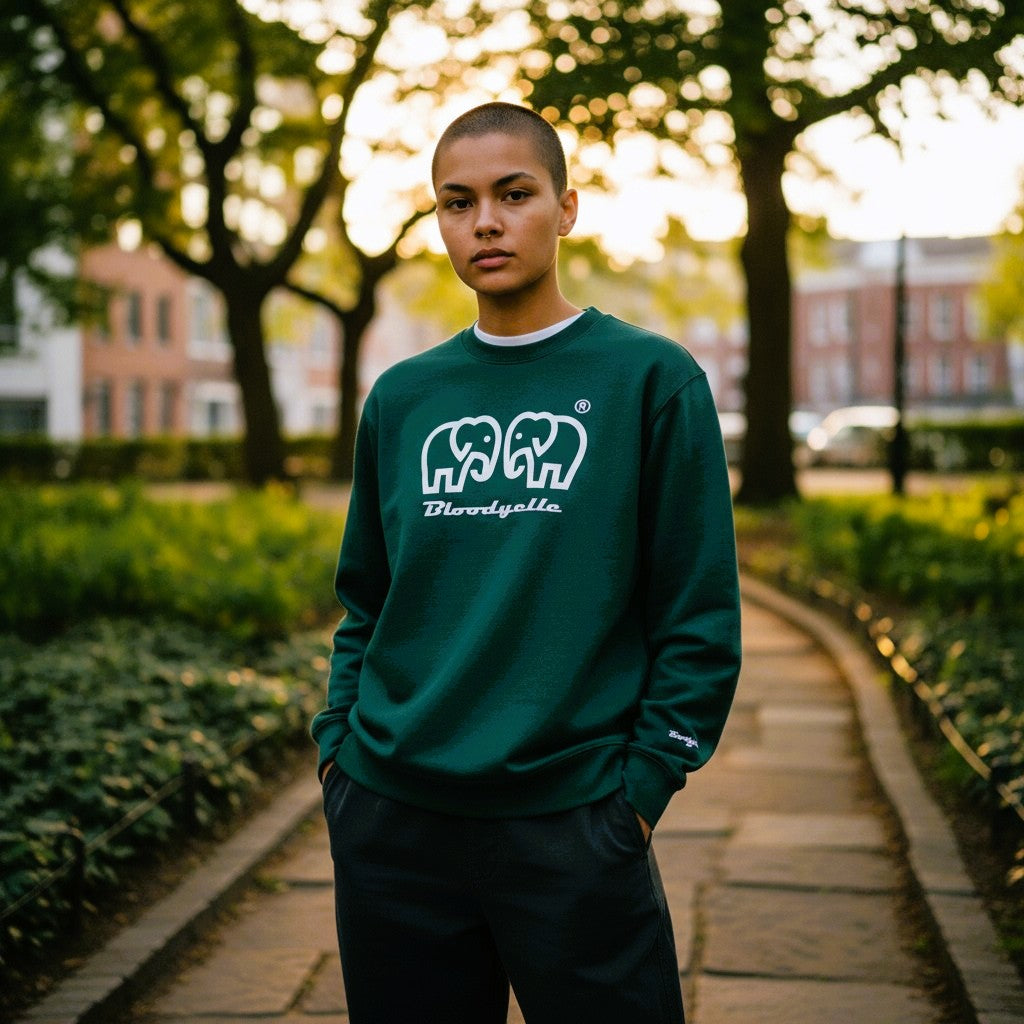 Glazed Green Elephant logo Brand Sweatshirt