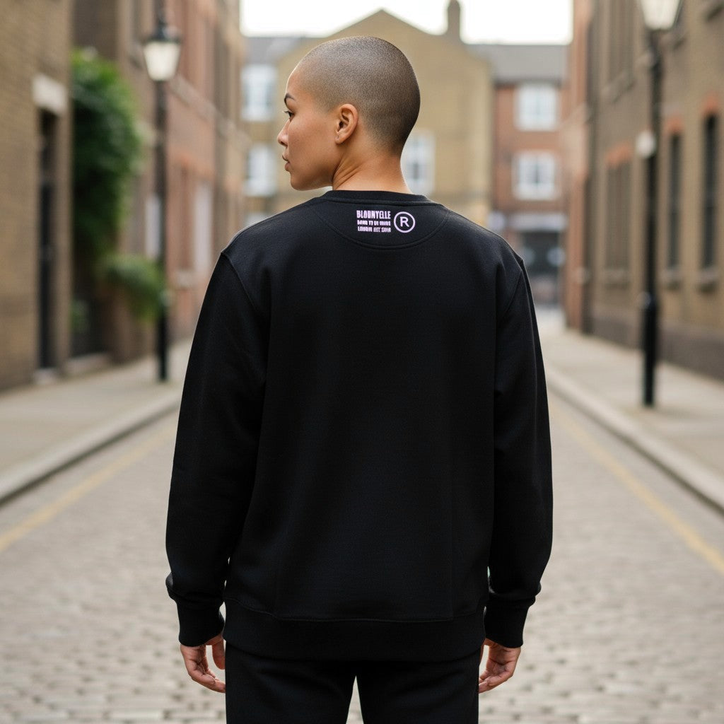 Vintage Black Bloodyelle Infinity Logo Sweatshirt