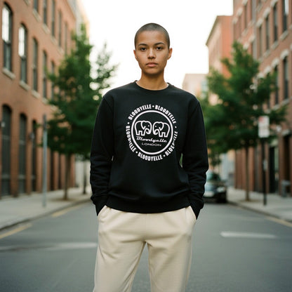 Vintage Black Bloodyelle Infinity Logo Sweatshirt